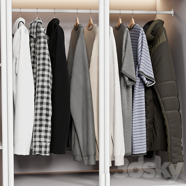 Wardrobe wall 3DSMax File - thumbnail 5