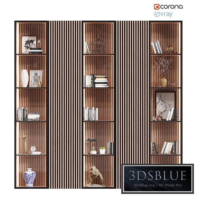 Wardrobe with decor # 3 3DS Max - thumbnail 3