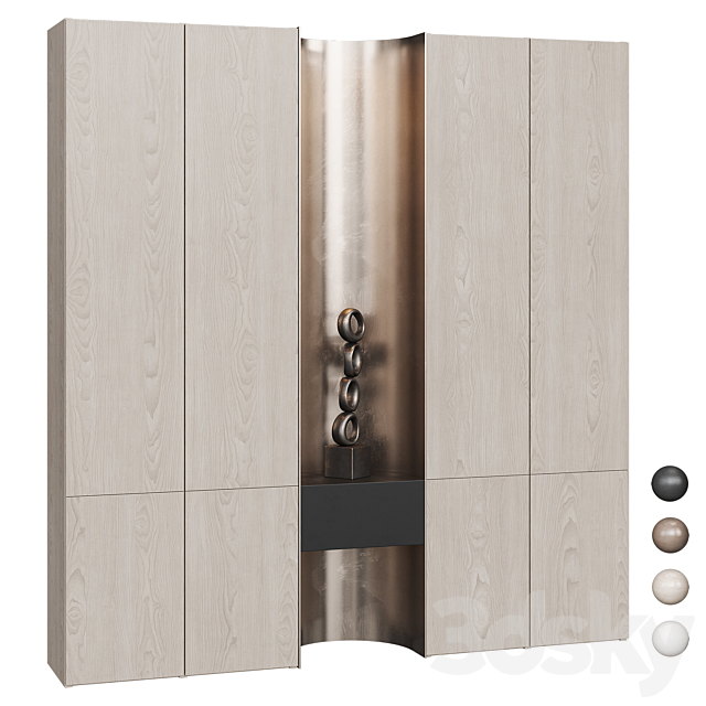 Wardrobe with decorative niche NG10 3ds Max - thumbnail 1