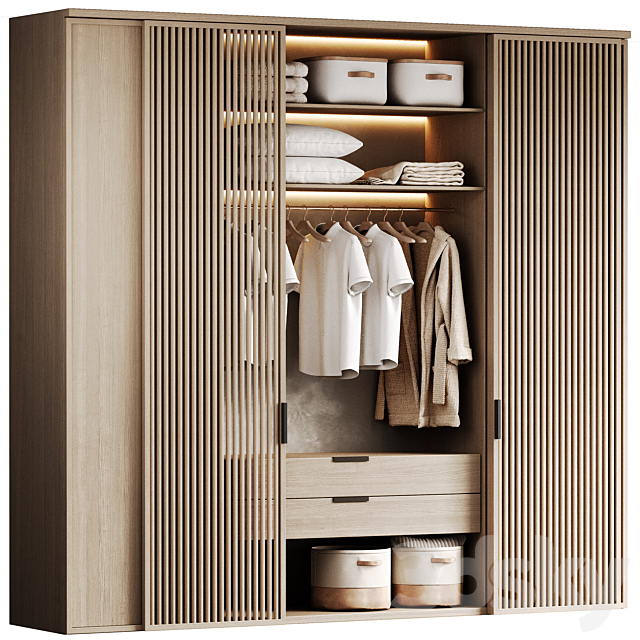 Wardrobe with filling-1 3ds Max - thumbnail 1