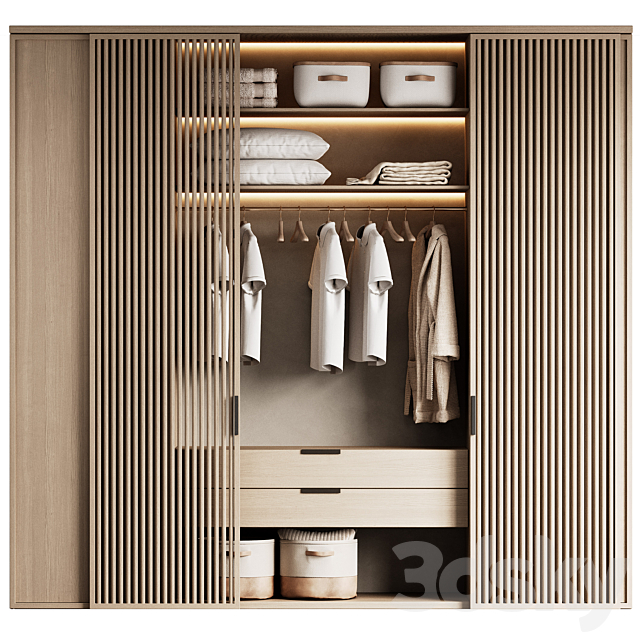 Wardrobe with filling-1 3ds Max - thumbnail 2