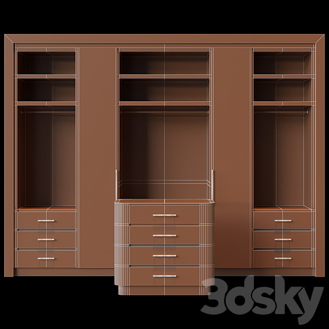 Wardrobe with island 3DSMax File - thumbnail 2