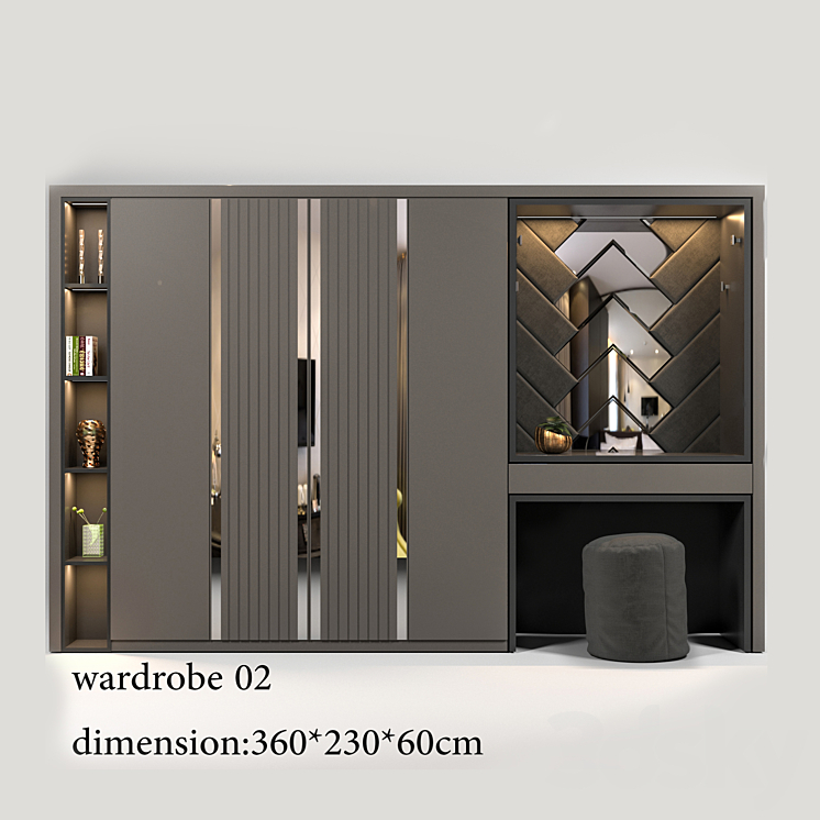 wardrobe02 3DS Max - thumbnail 1