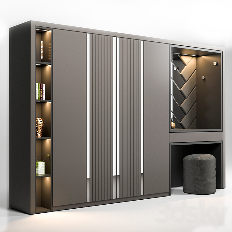 wardrobe02 3DS Max - thumbnail 2