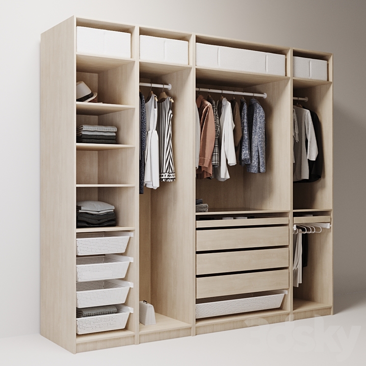 wardrobe4 3DS Max Model - thumbnail 2