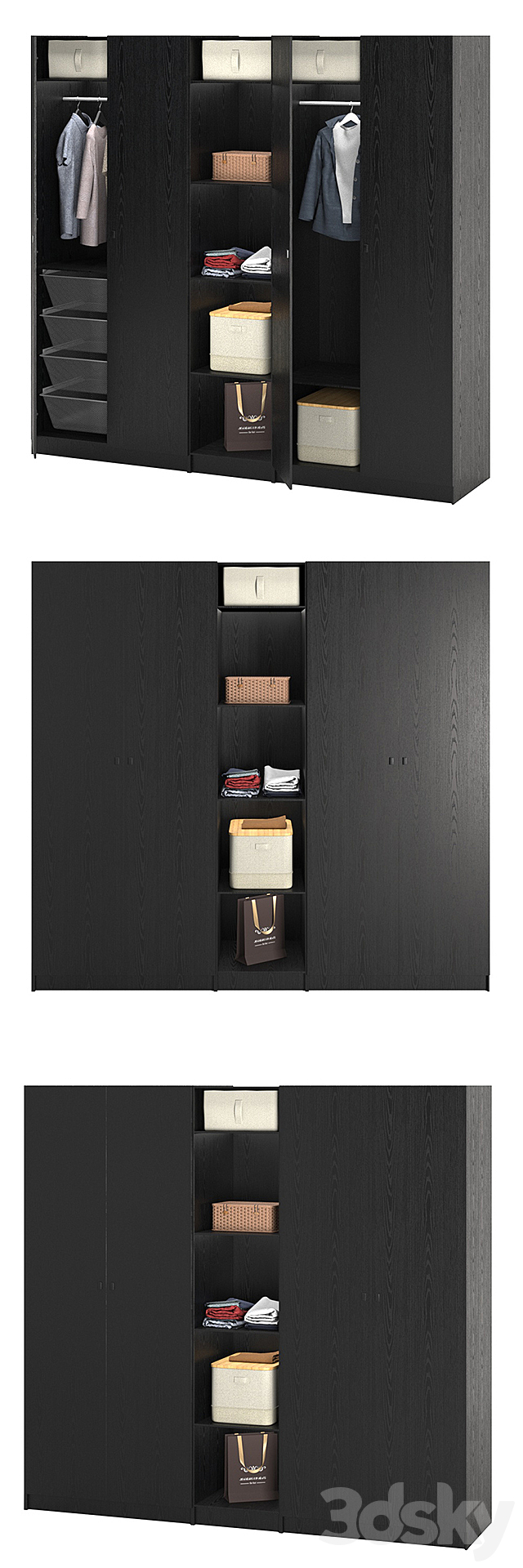 Wardrobe_Paks_IKEA_forsan 3DS Max Model - thumbnail 2