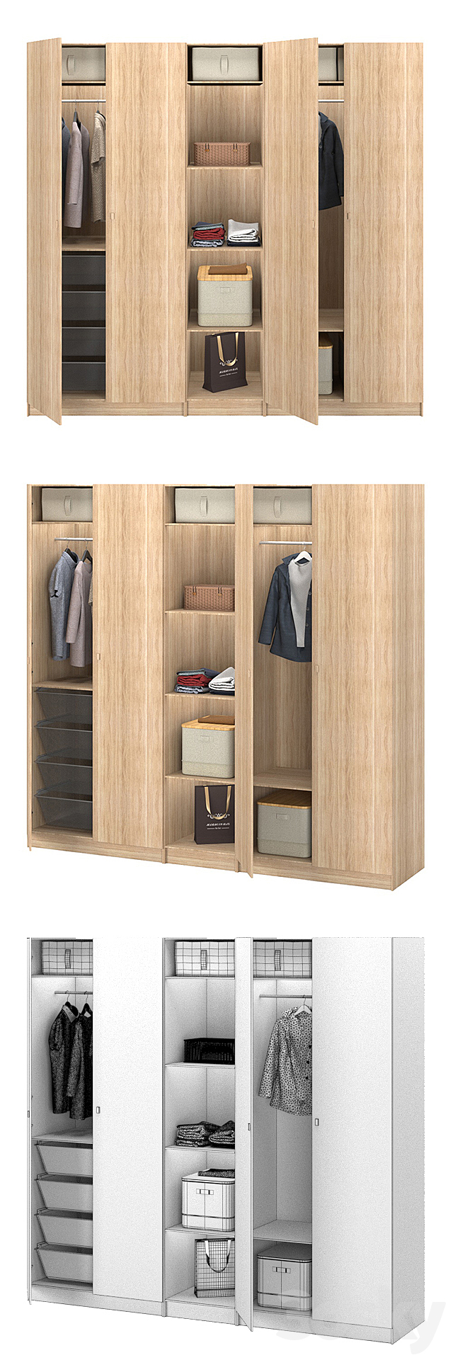 Wardrobe_Paks_IKEA_forsan 3DS Max Model - thumbnail 3