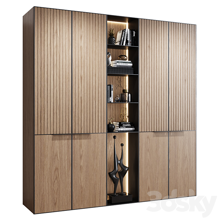 Wardrobes in modern style 40 3DS Max Model - thumbnail 2