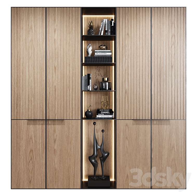 Wardrobes in modern style 40 3DS Max Model - thumbnail 3