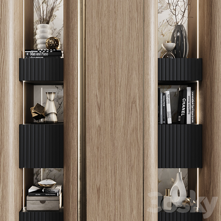 Wardrobes in modern style 49 3DS Max Model - thumbnail 2