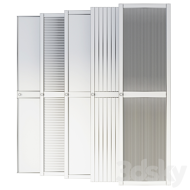 Waredrobe light doors collection 3DS Max Model - thumbnail 3