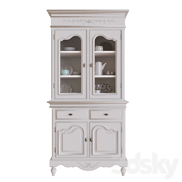 White kitchen cupboard 3DSMax File - thumbnail 1