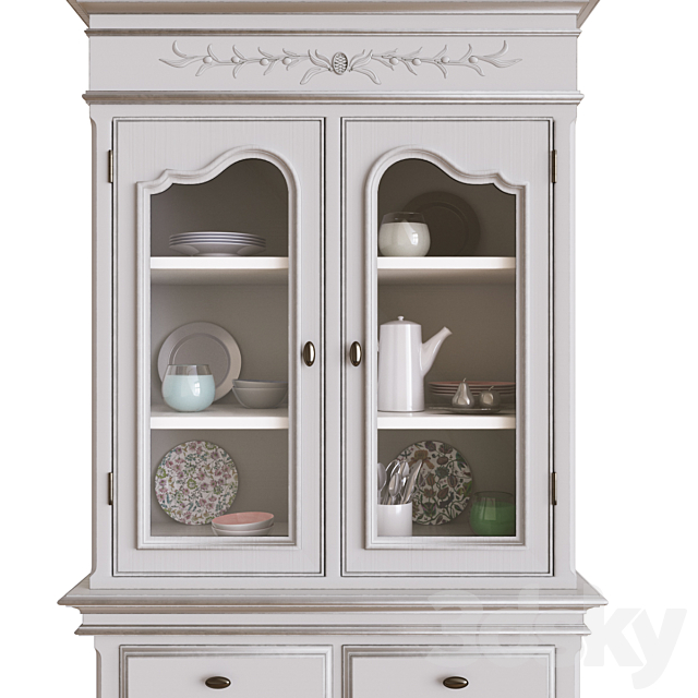 White kitchen cupboard 3DSMax File - thumbnail 2