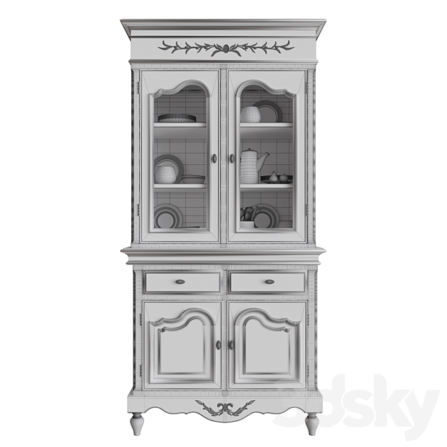 White kitchen cupboard 3DSMax File - thumbnail 3