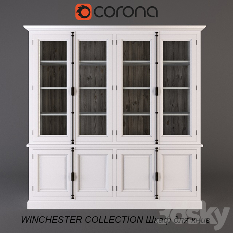 WINCHESTER COLLECTION bookcase 3DS Max - thumbnail 1