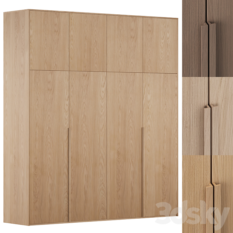 Wooden modular cabinet 3DS Max - thumbnail 2