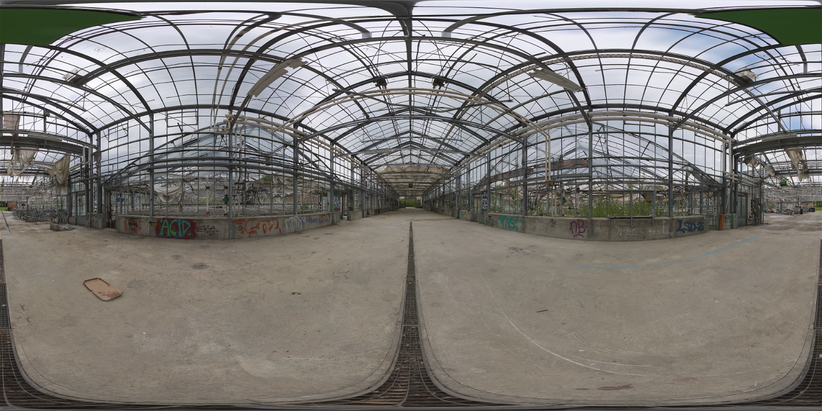 HDRI – Abandoned Greenhouse – natural light - thumbnail 1