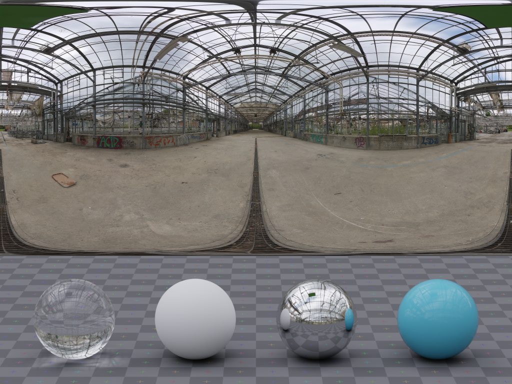 HDRI – Abandoned Greenhouse – natural light - thumbnail 3