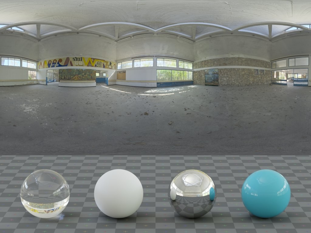 HDRI – Abandoned Hall 01 – urban - thumbnail 3