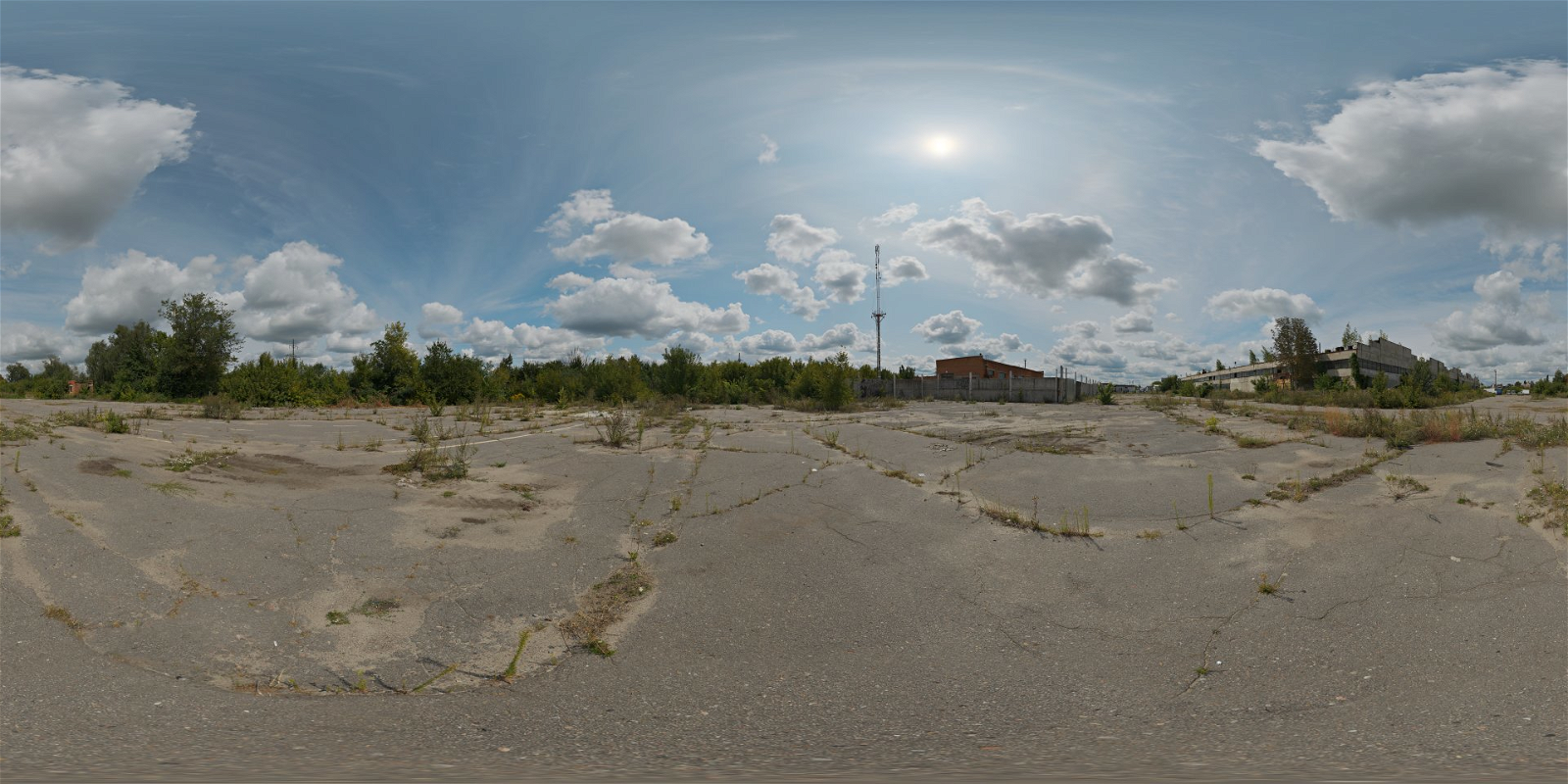 HDRI – Abandoned Parking – skies - thumbnail 1