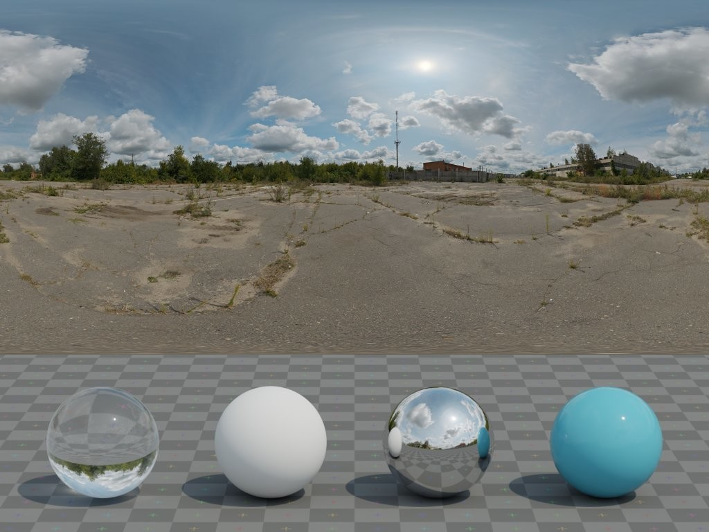 HDRI – Abandoned Parking – skies - thumbnail 3