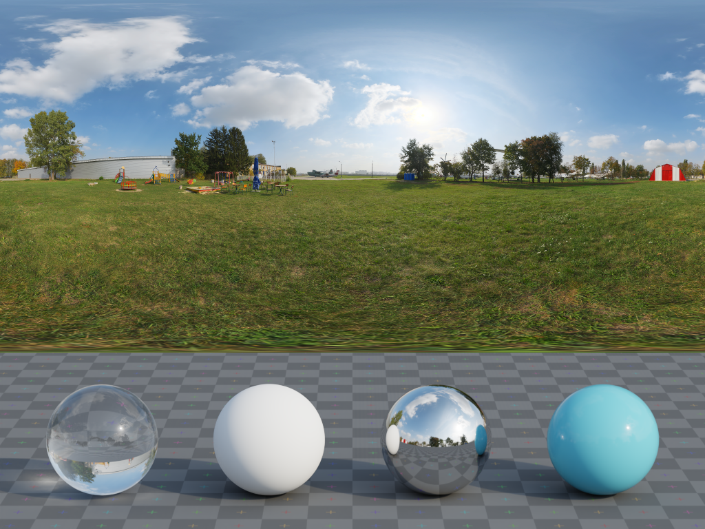 HDRI – Air Museum Playground – nature - thumbnail 3