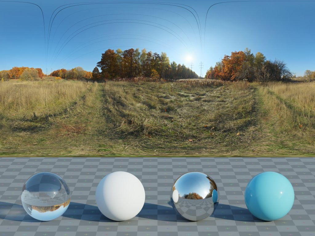 HDRI – Autumn Meadow – nature - thumbnail 3