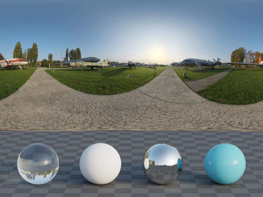 HDRI – Aviation Museum – nature - thumbnail 3