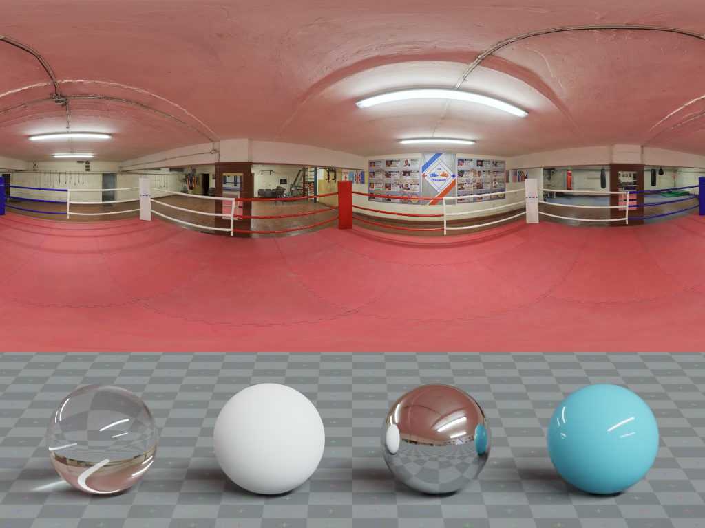 HDRI – Basement Boxing Ring – urban - thumbnail 3