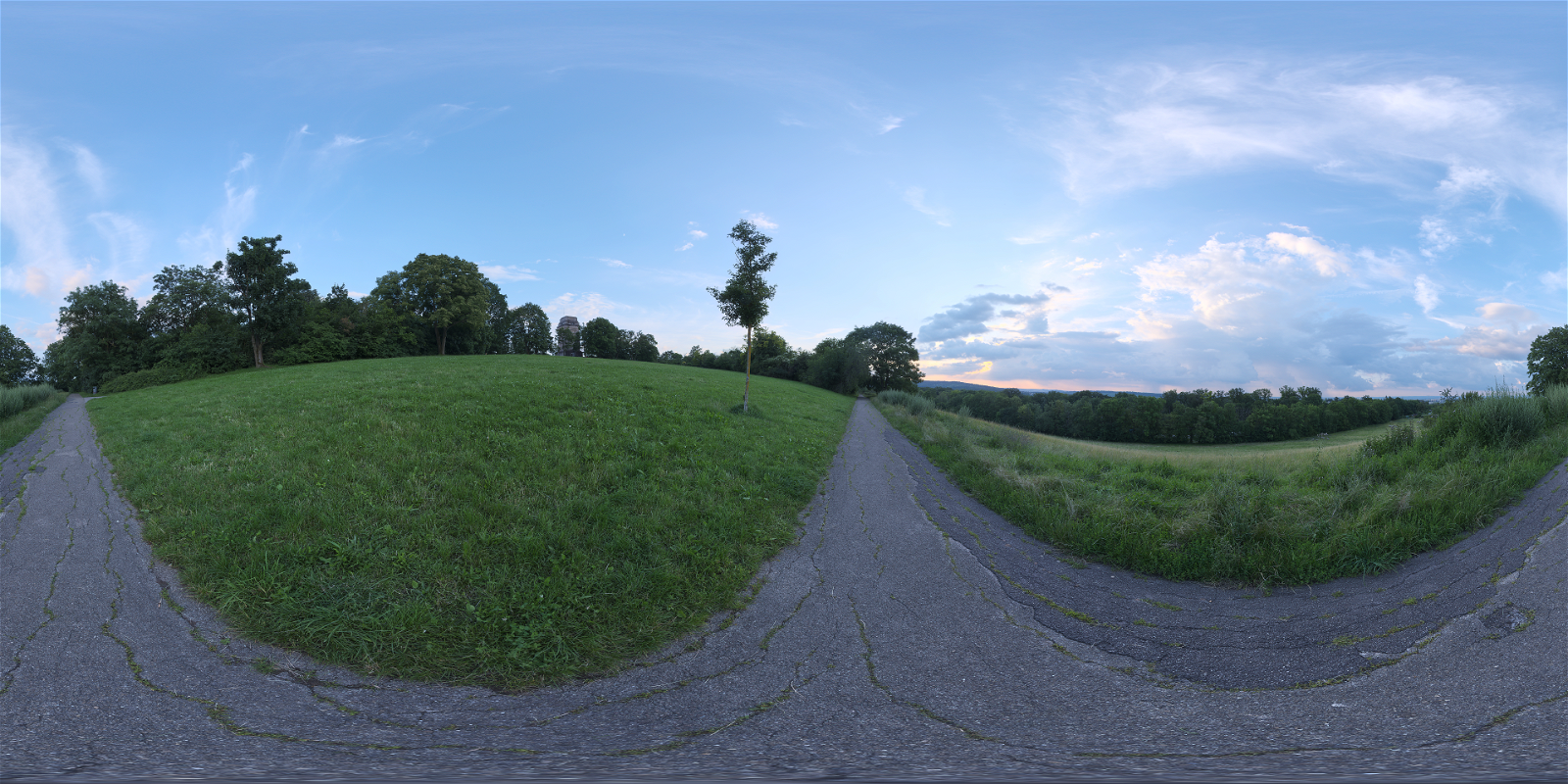 HDRI – Bismarckturm Hillside – low contrast - thumbnail 1