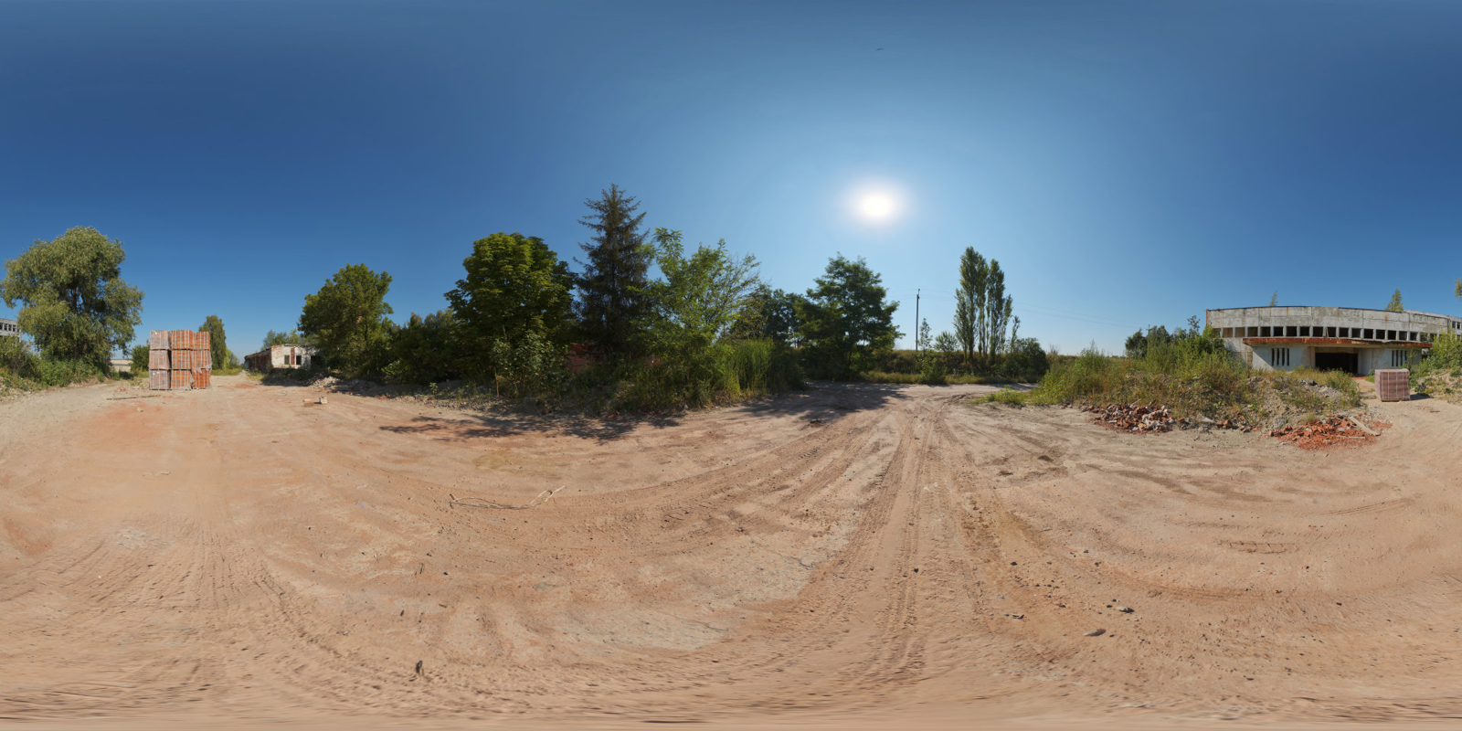 HDRI – Brick Factory 01 – nature - thumbnail 1