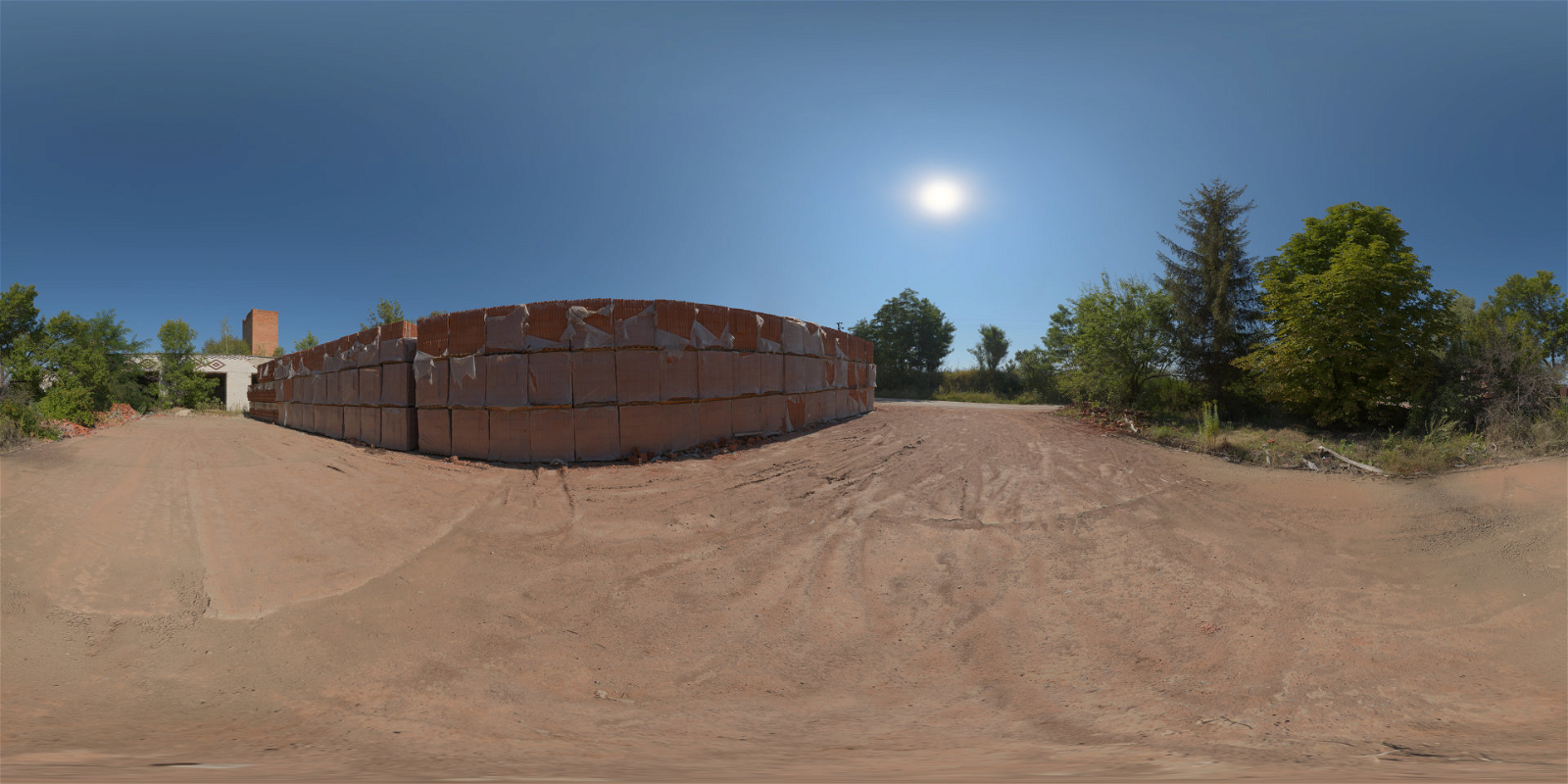 HDRI – Brick Factory 02 – high contrast - thumbnail 1