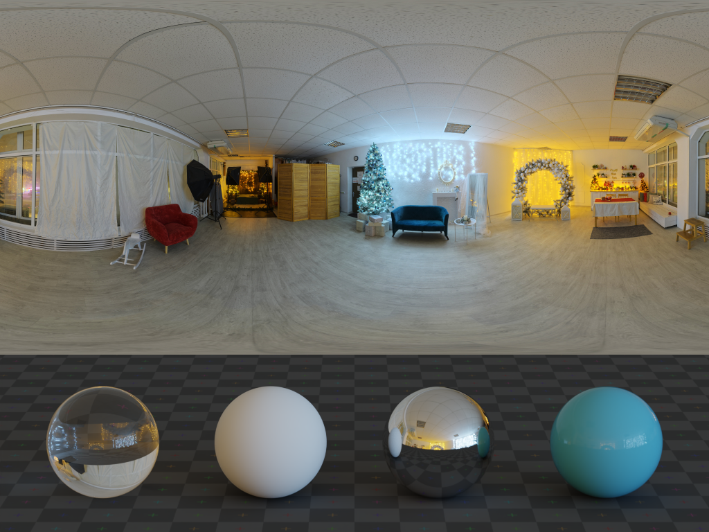 HDRI – Christmas Photo Studio 03 – studio - thumbnail 3