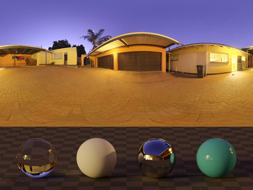 HDRI – Courtyard Night – urban - thumbnail 3