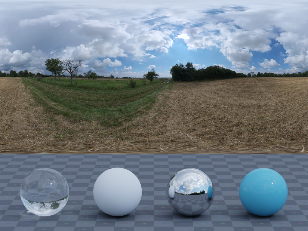 HDRI – Dry Hay Field – nature - thumbnail 3