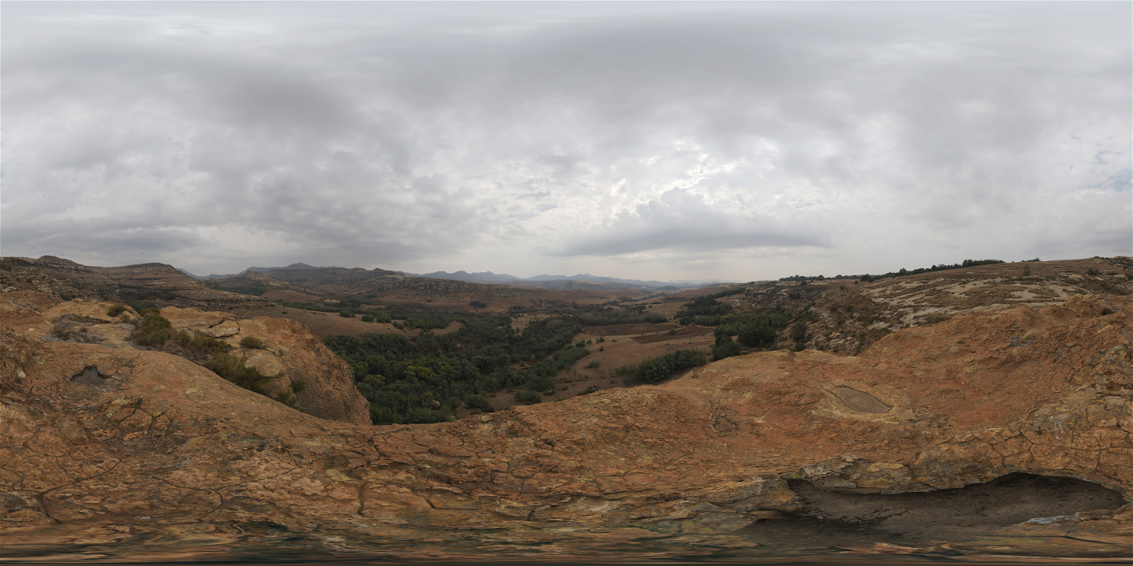 HDRI – Fouriesburg Mountain Cloudy – outdoor - thumbnail 1