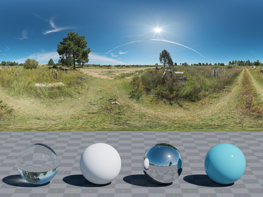 HDRI – Graveyard Pathways – natural light - thumbnail 3