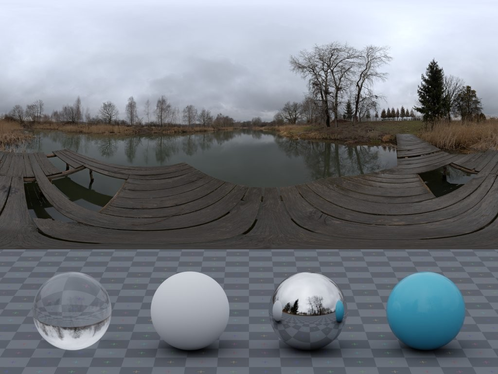 HDRI – Gray Pier – nature - thumbnail 3