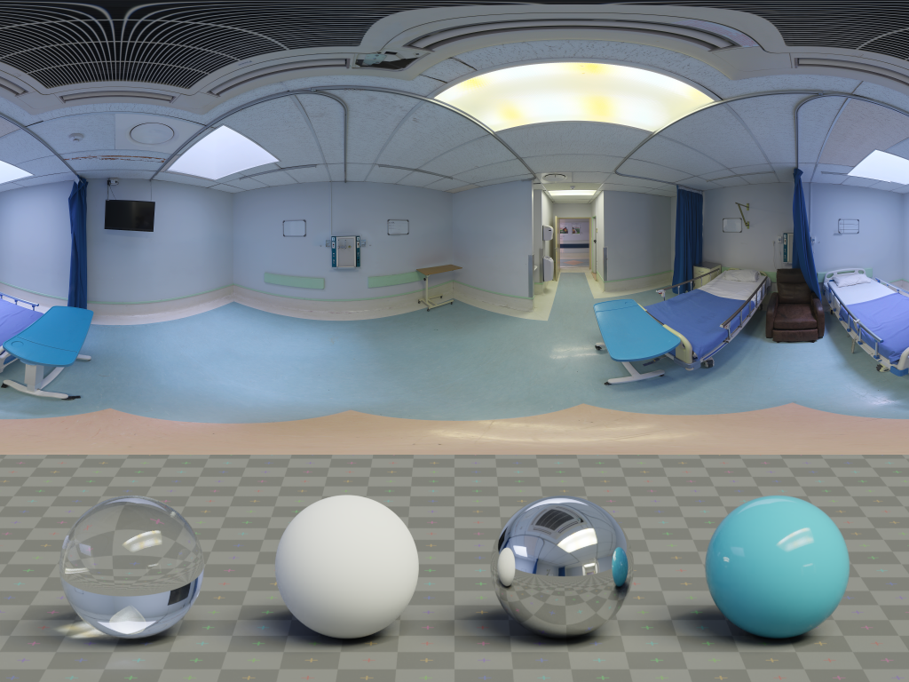 HDRI – Hospital Room 2 – urban - thumbnail 3