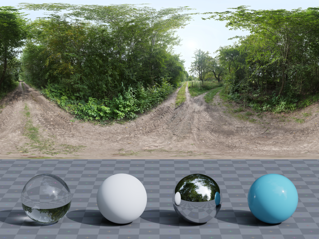 HDRI – Lush Dirt Path – nature - thumbnail 3