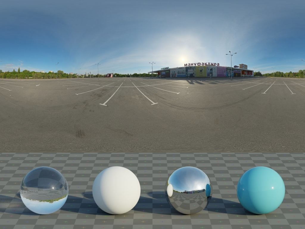 HDRI – Mall Parking Lot – urban - thumbnail 3