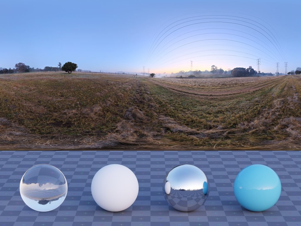 HDRI – Misty Dawn – nature - thumbnail 3