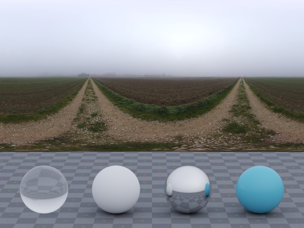 HDRI – Misty Farm Road – outdoor - thumbnail 3