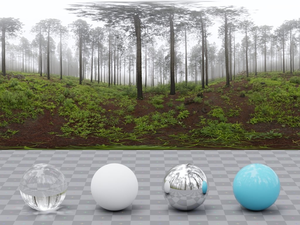 HDRI – Misty Pines – nature - thumbnail 3