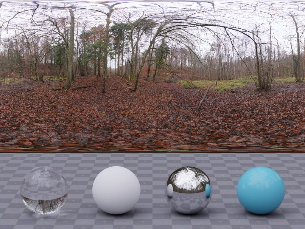 HDRI – Muddy Autumn Forest – nature - thumbnail 3