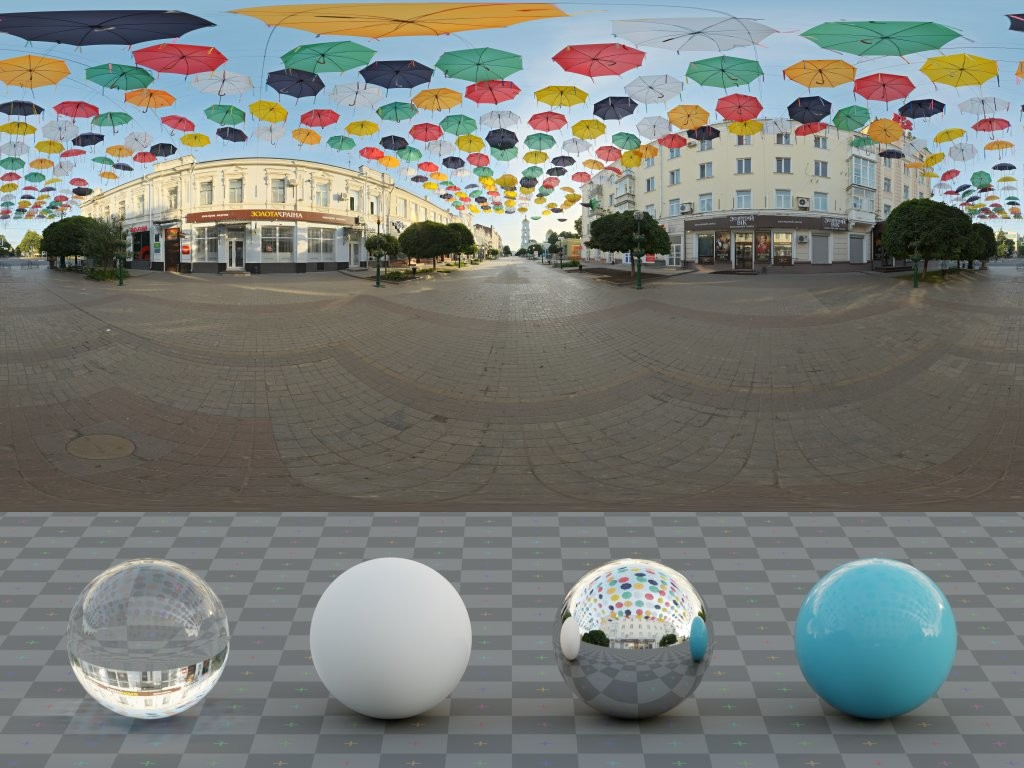 HDRI – Outdoor Umbrellas – urban - thumbnail 3