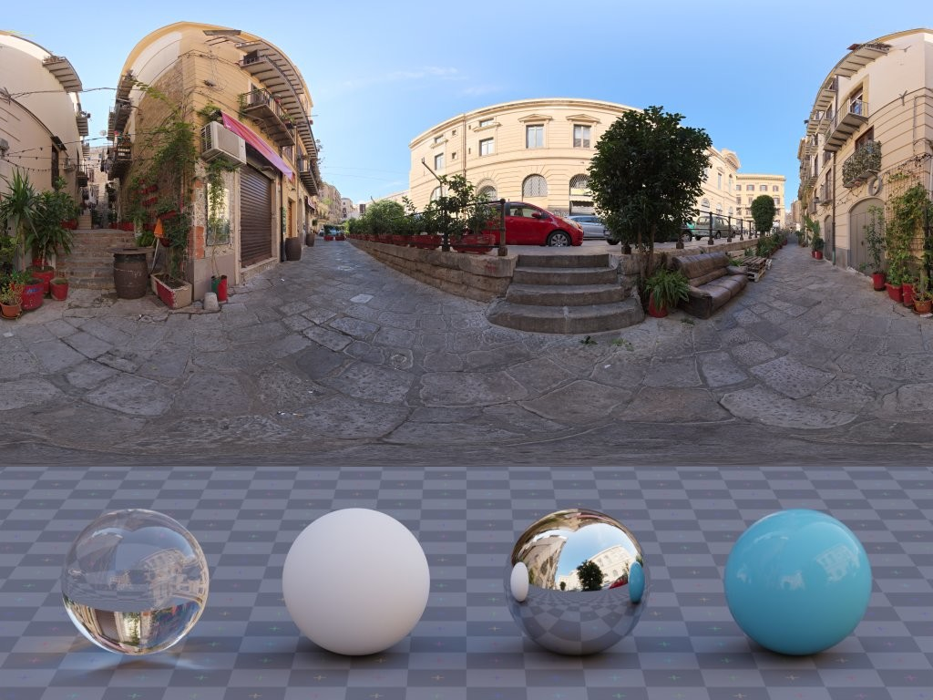 HDRI – Palermo Sidewalk – urban - thumbnail 3