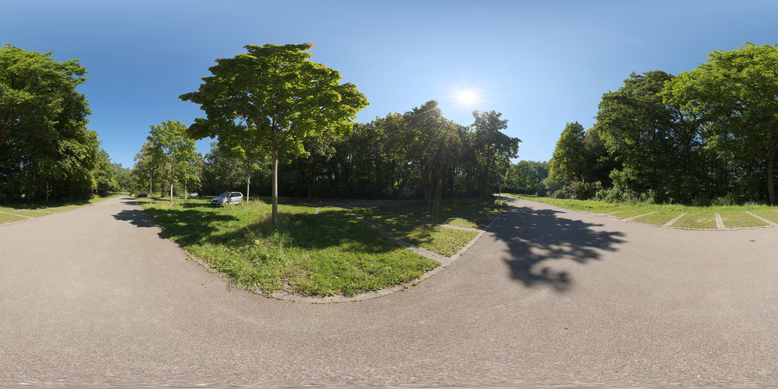 HDRI – Park Parking – nature - thumbnail 1