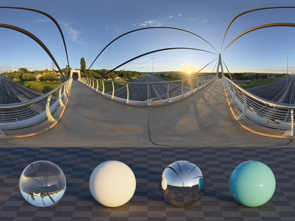 HDRI – Pedestrian Overpass – urban - thumbnail 3