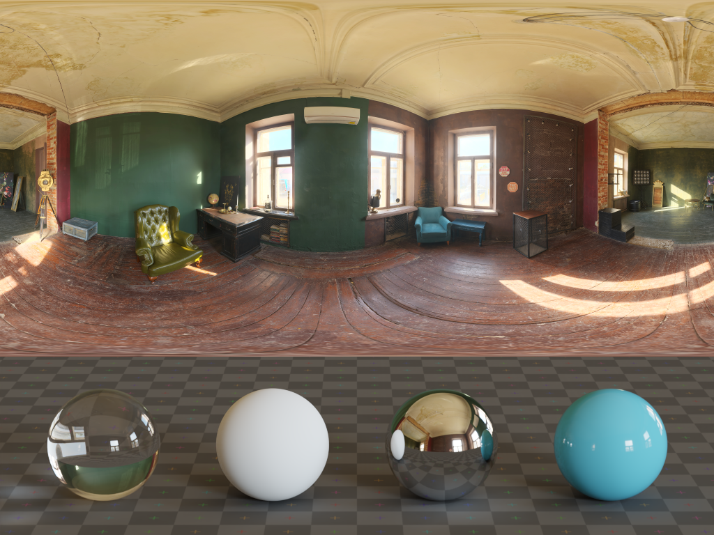 HDRI – Photo Studio Loft Hall – medium contrast - thumbnail 3